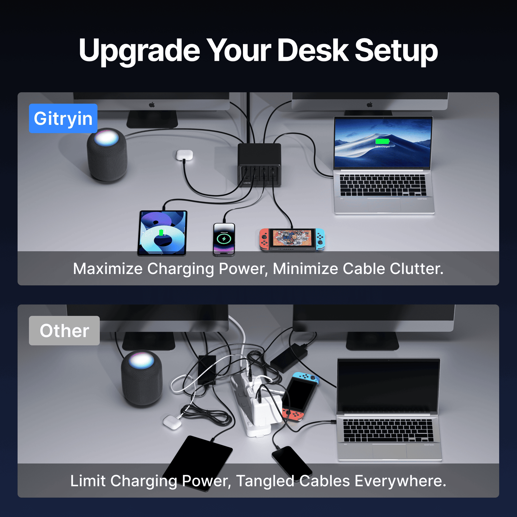 Gitryin Desktop Charging Station 12-in-1 (40W Combo)