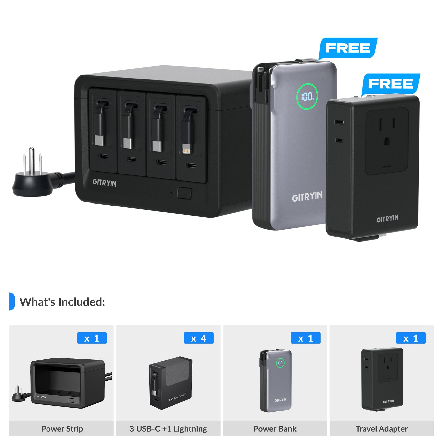 Gitryin Desktop Charging Station 12-in-1