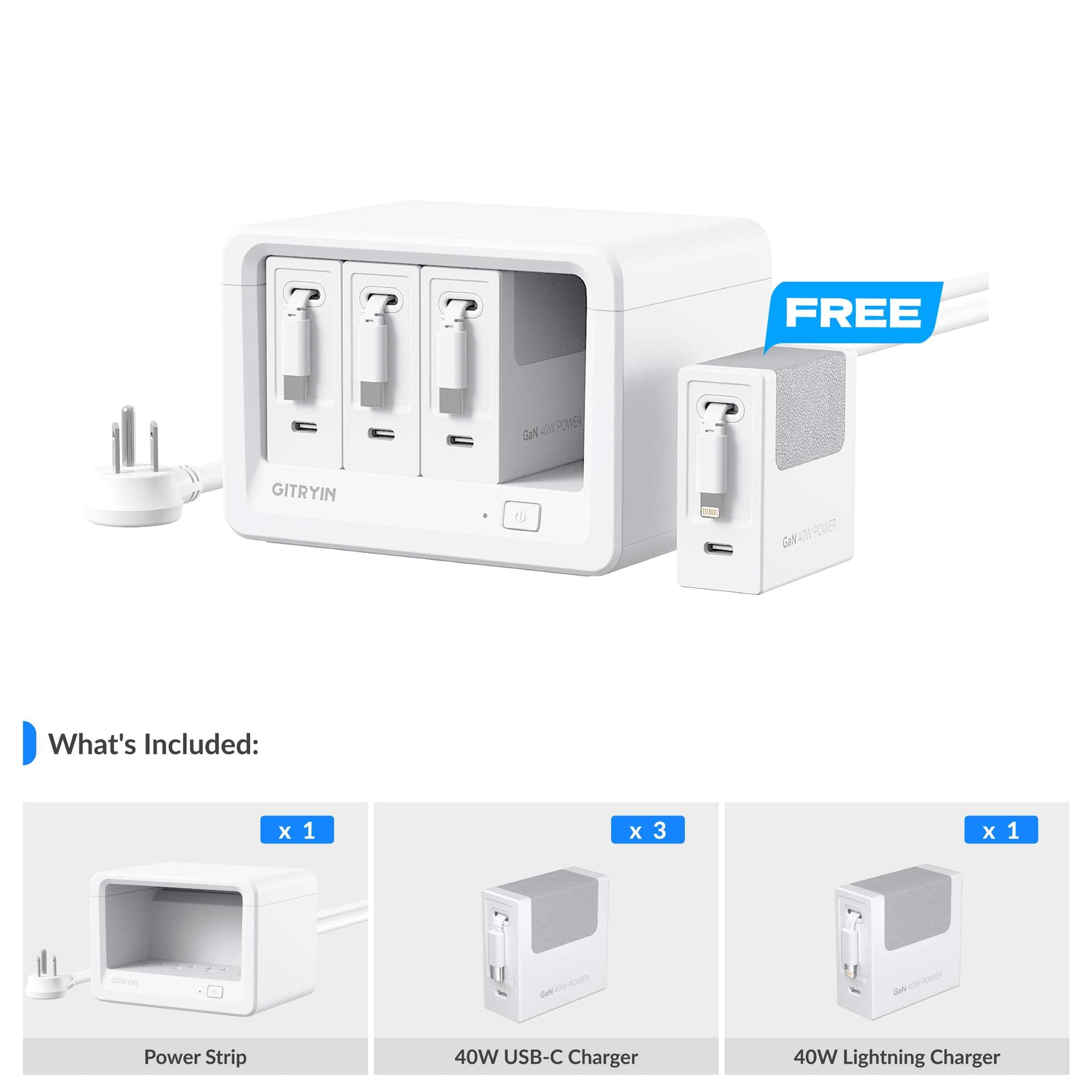 Gitryin Desktop Charging Station 12-in-1 (40W Combo)