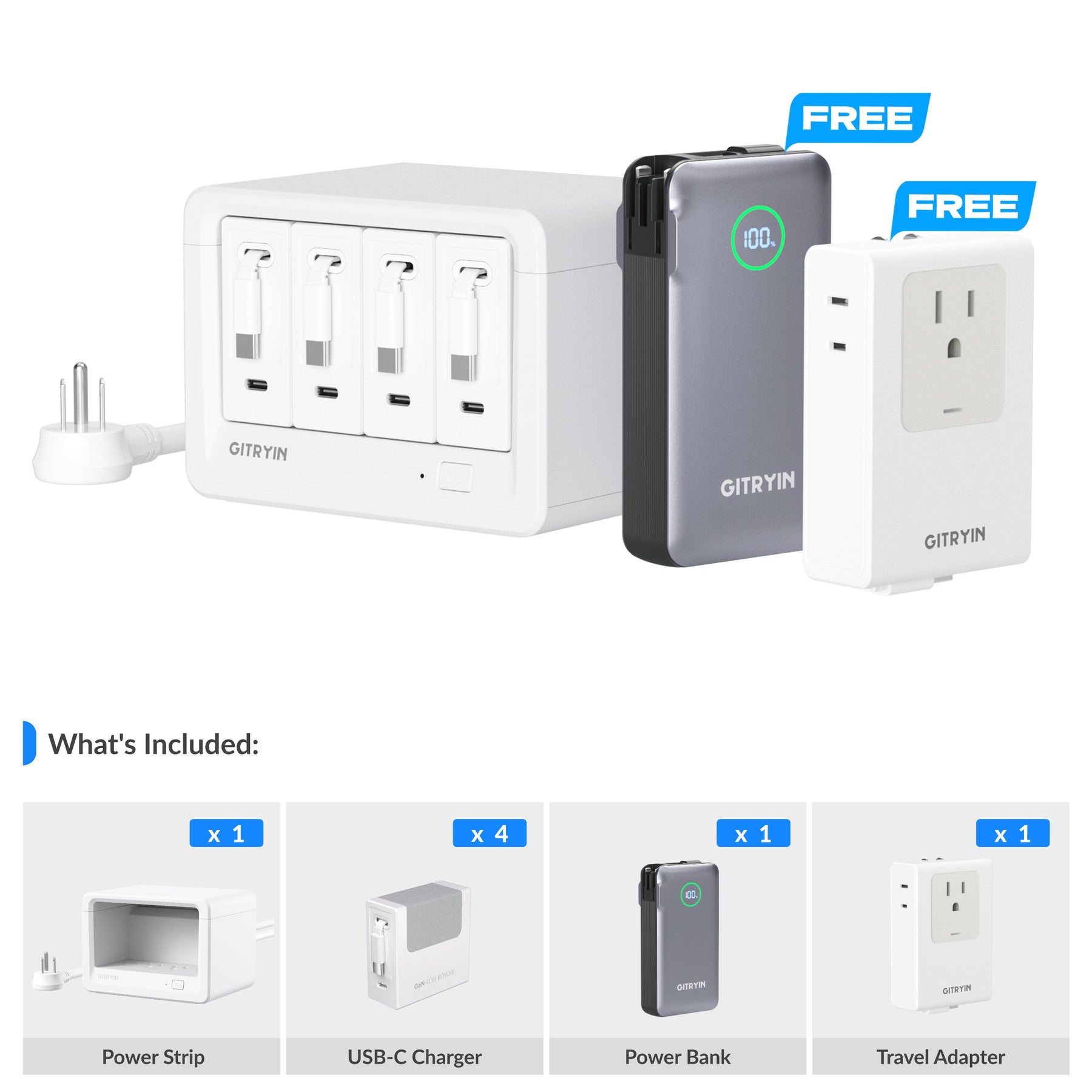 Gitryin Desktop Charging Station 12-in-1