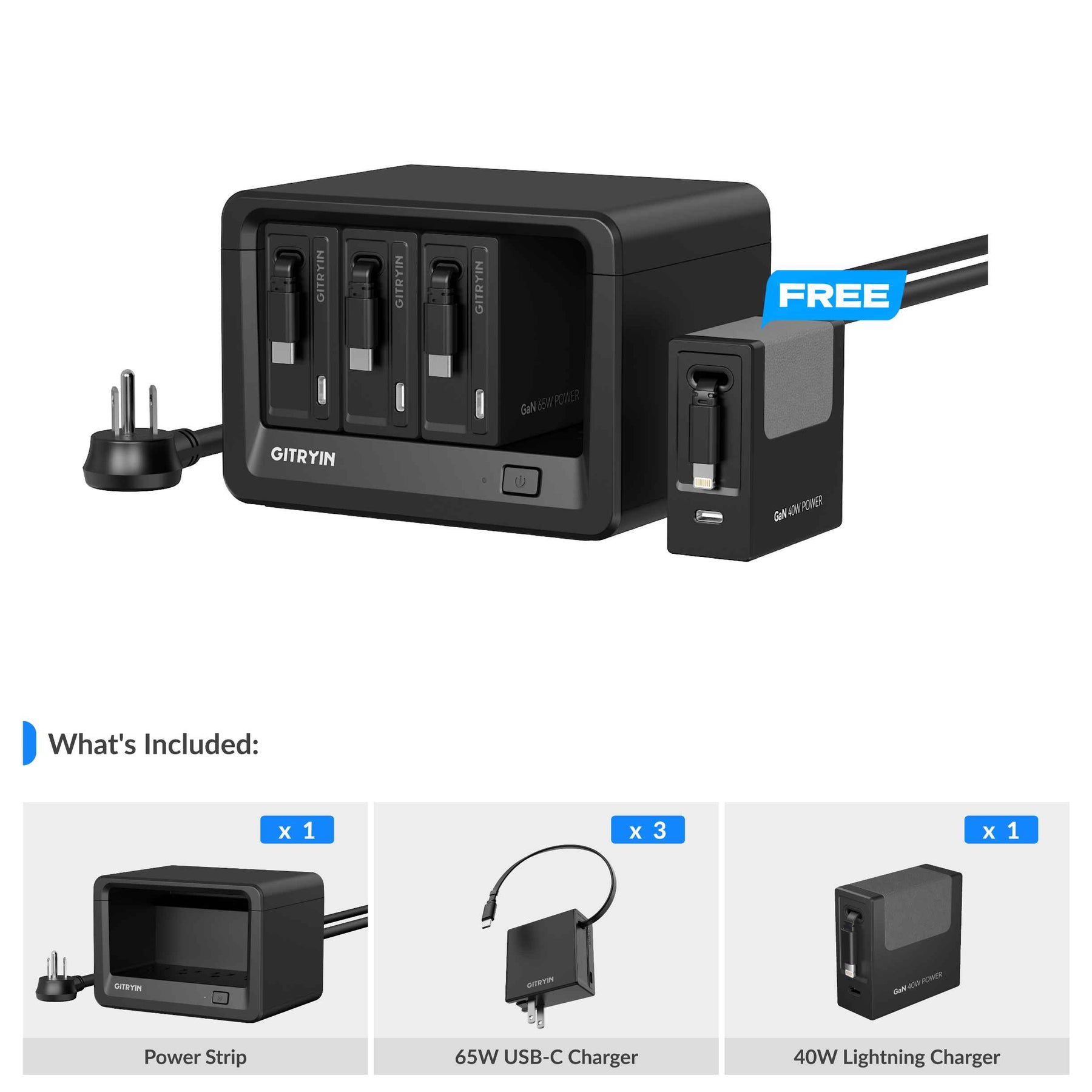 Gitryin Desktop Charging Station 12-in-1 (40W Combo)