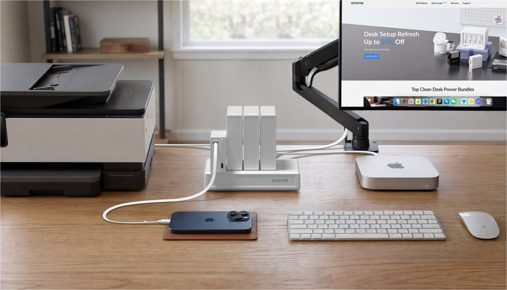 the Gitryin Ultra Modular Charging Station with Smart Cooling Fan