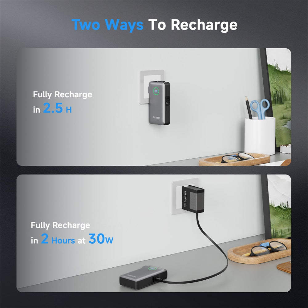 Gitryin Retractable Power Bank for 3C Devices
