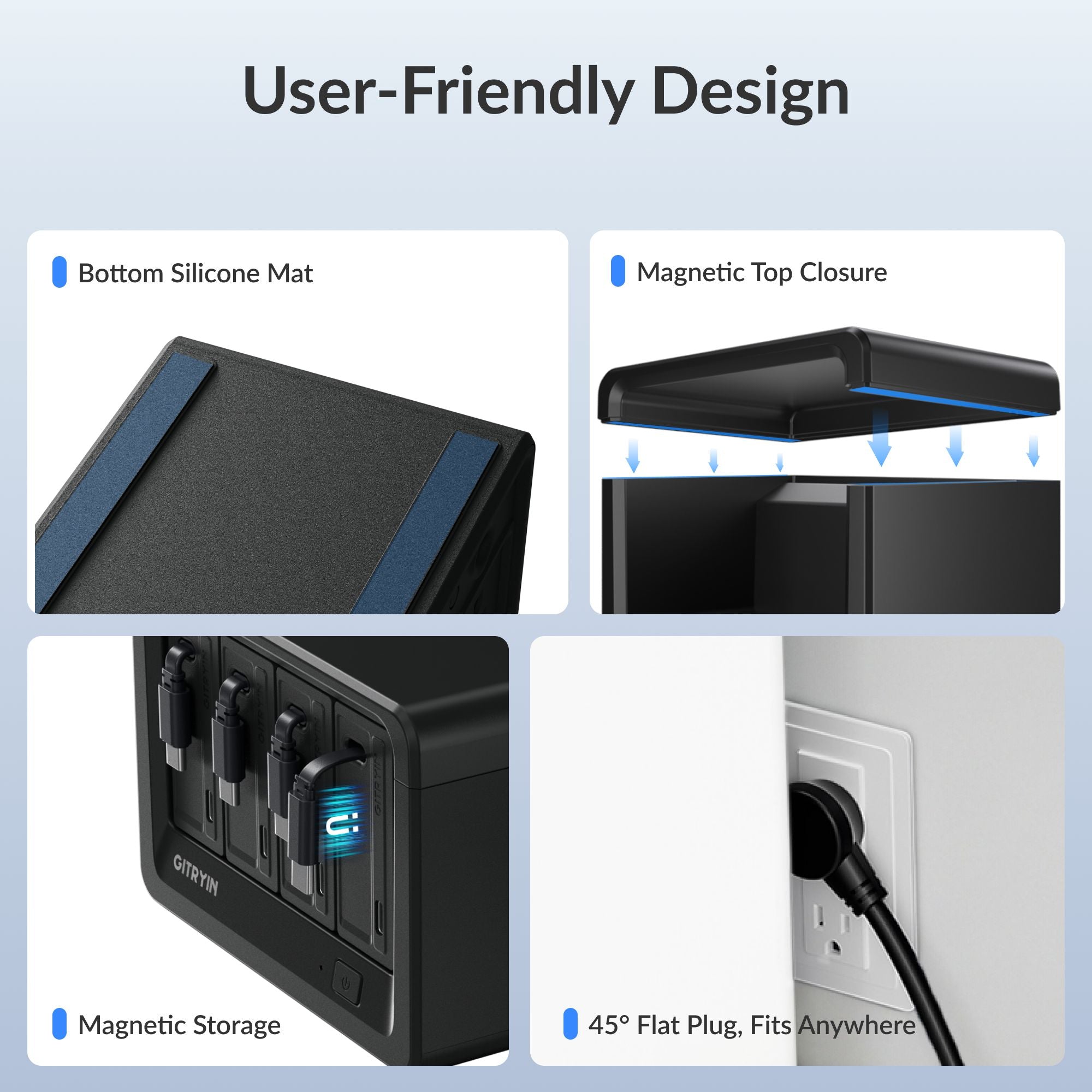 Gitryin Desktop Charging Station 12-in-1 (65W Combo) Features