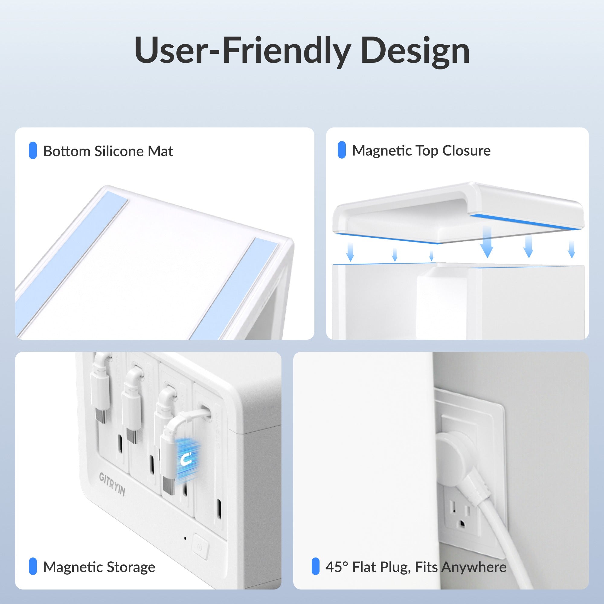 Gitryin Desktop Charging Station 12-in-1 (65W Combo) Features