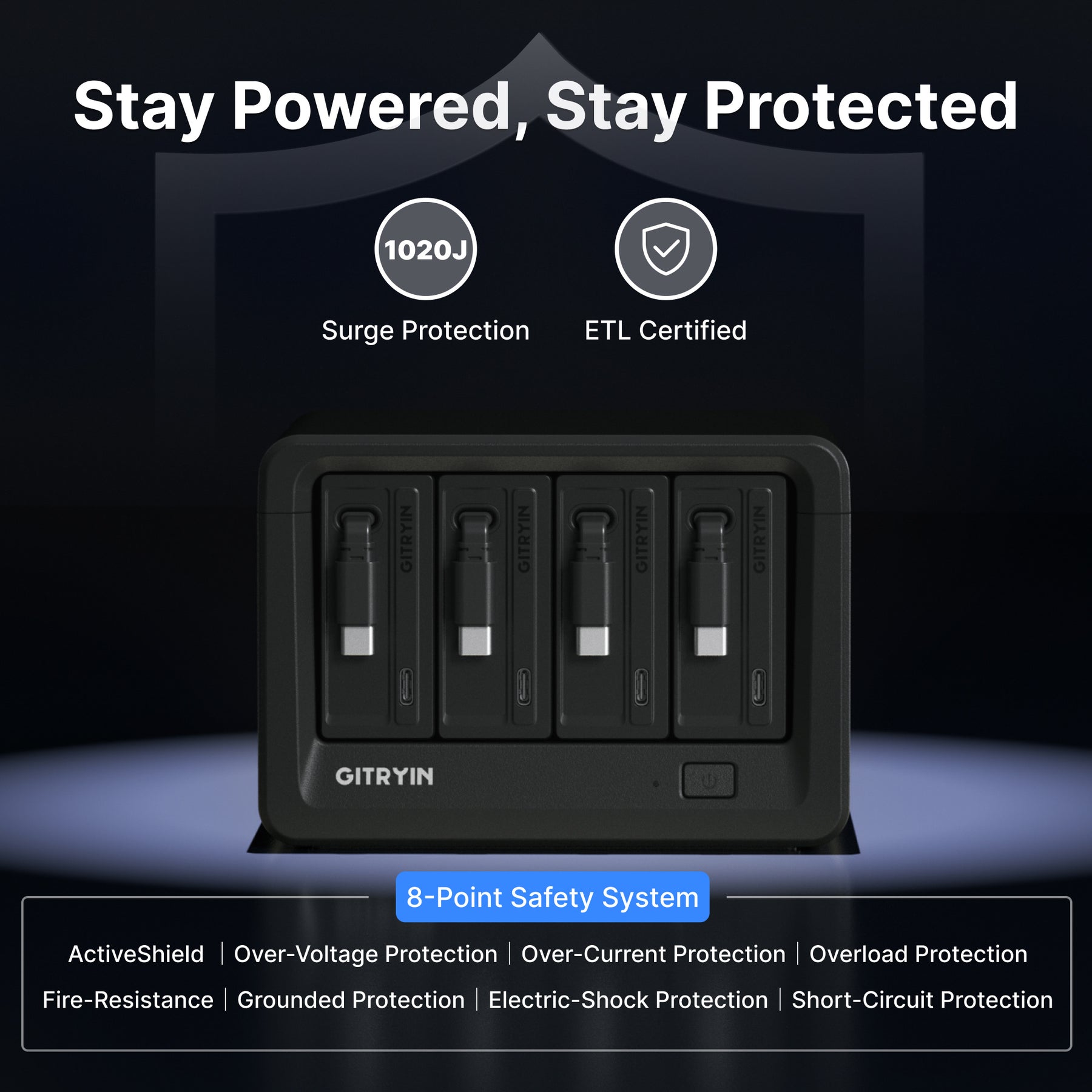 Gitryin Desktop Charging Station 12-in-1 (65W Combo)