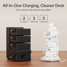 Gitryin ModDock 3 Tower Charging Station (65W Combo)