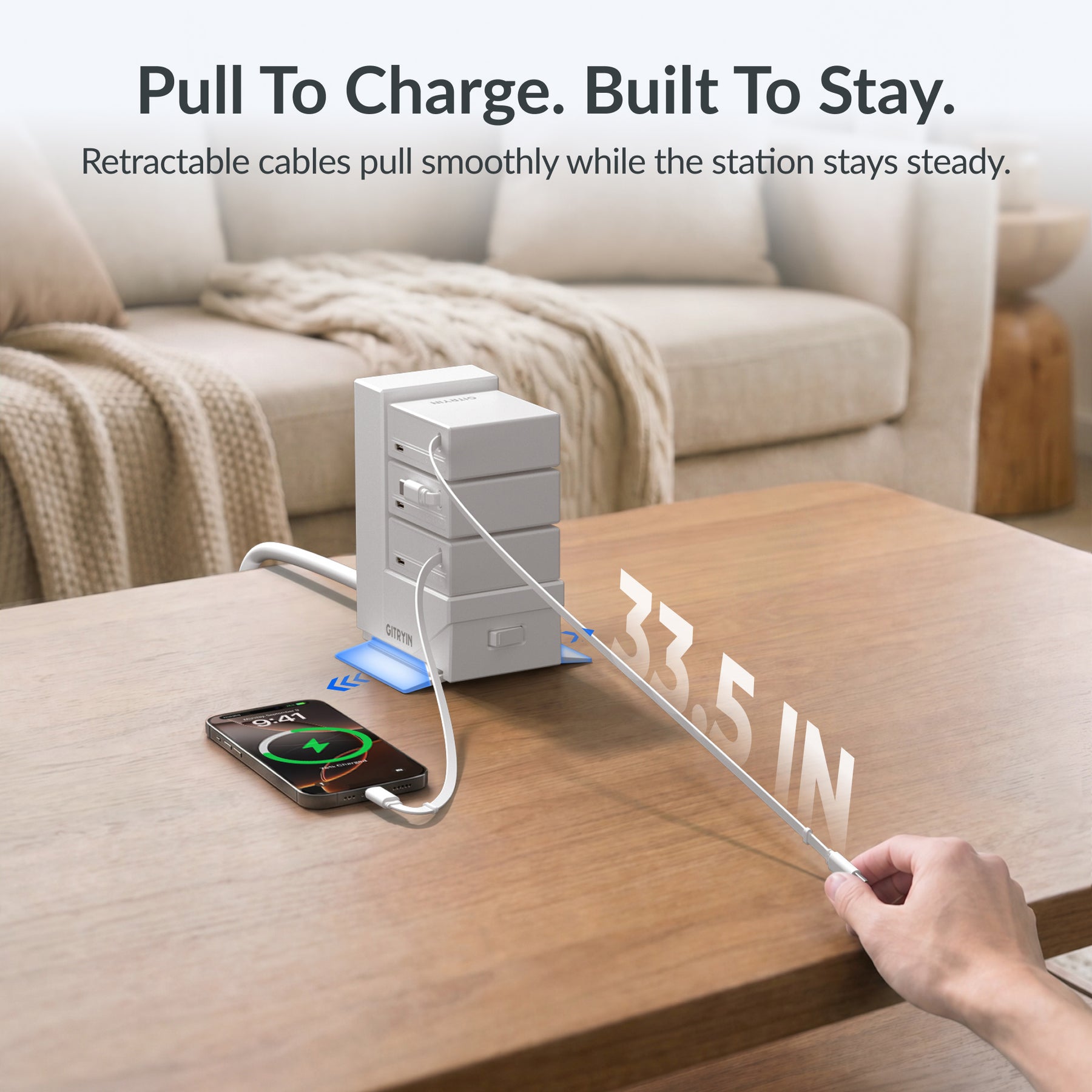 Gitryin ModDock 3 Tower Charging Station (65W Combo)