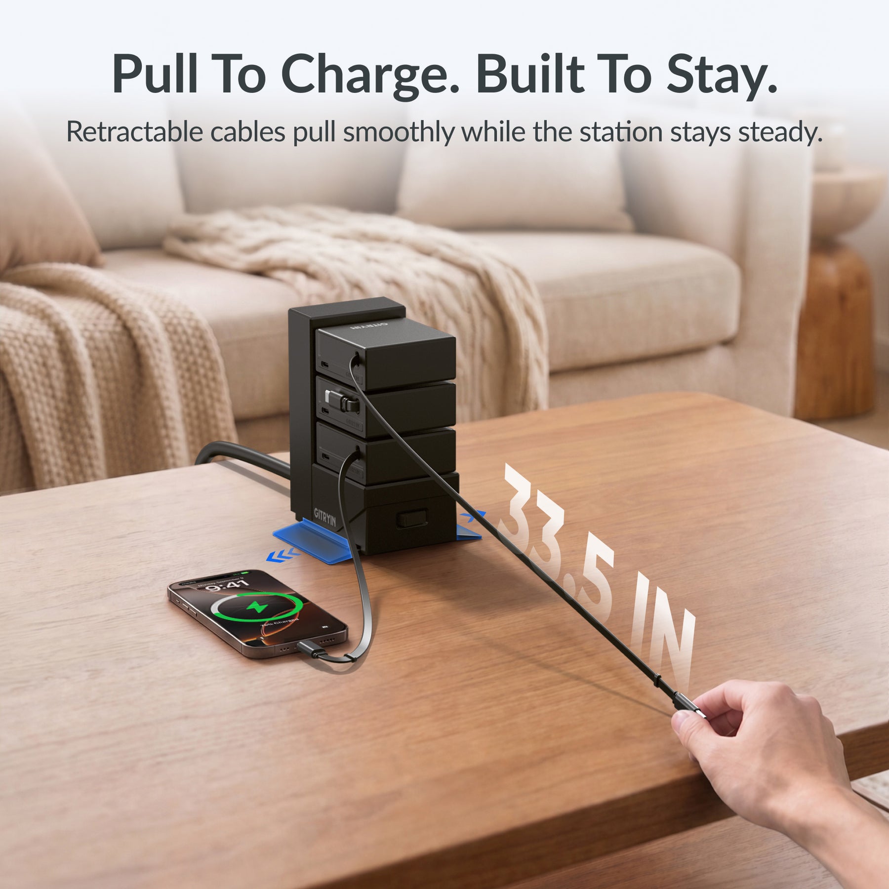 Gitryin ModDock 3 Tower Charging Station (65W Combo)