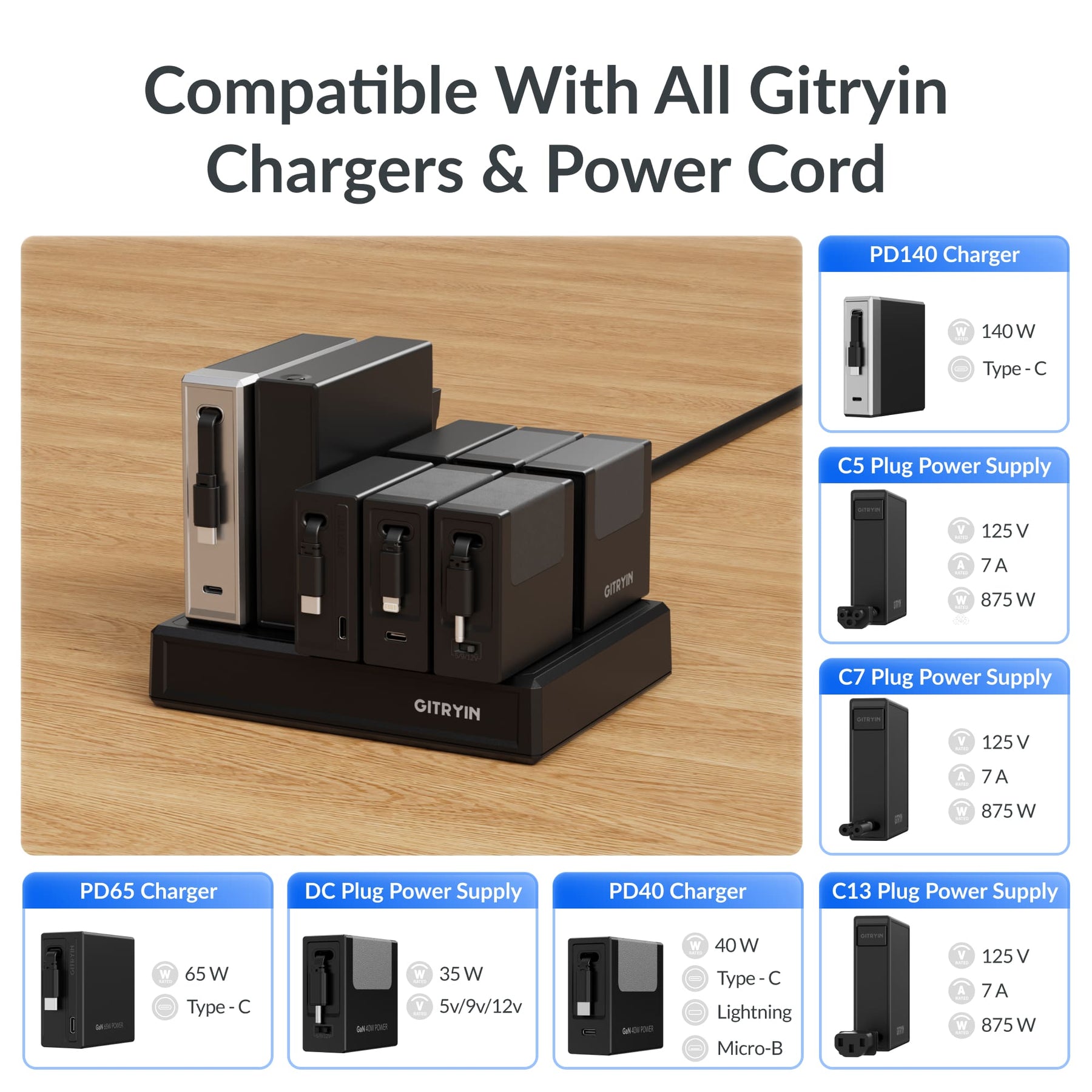 Gitryin 10-Outlet Smart Cooling Power Strip