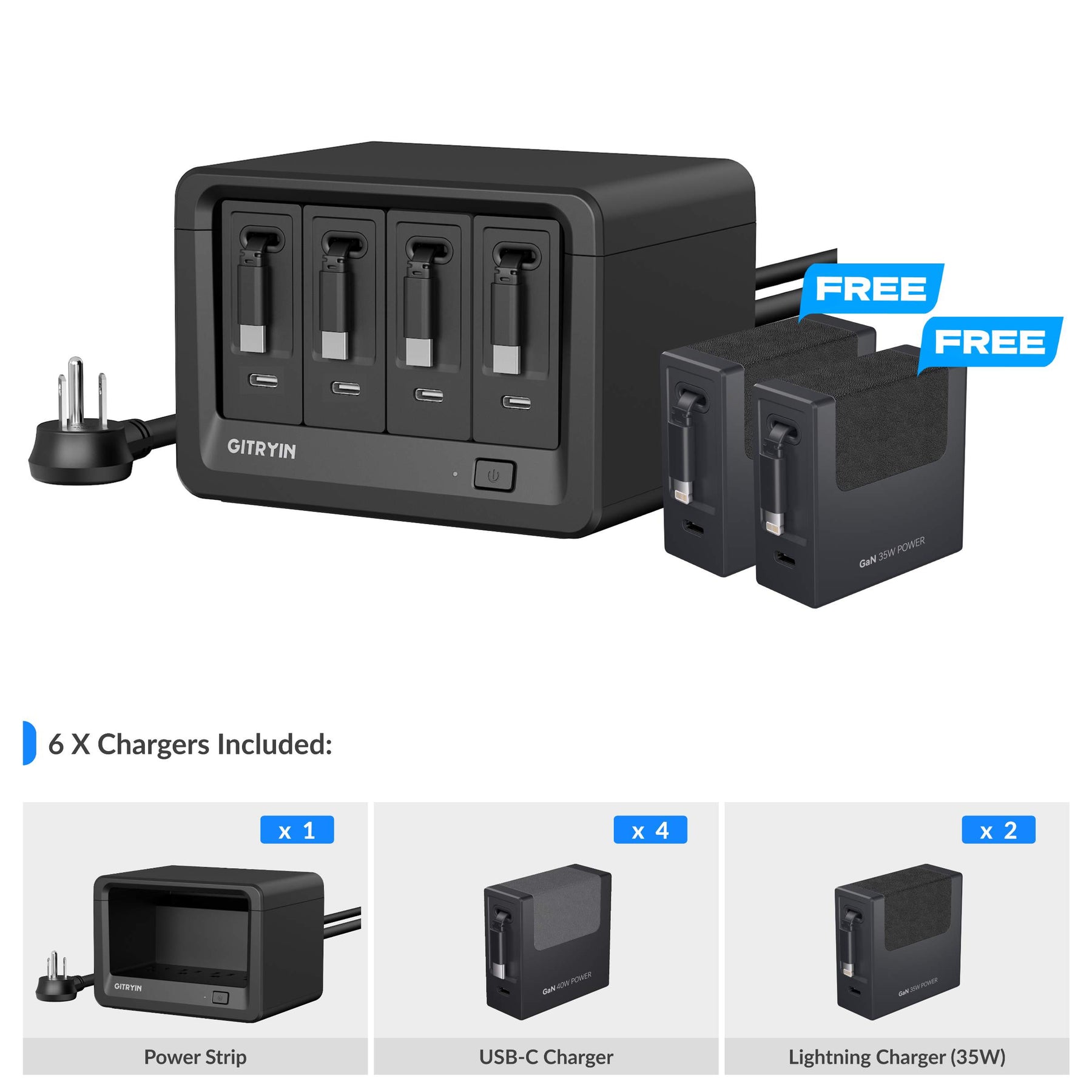 Gitryin Desktop Charging Station 12-in-1