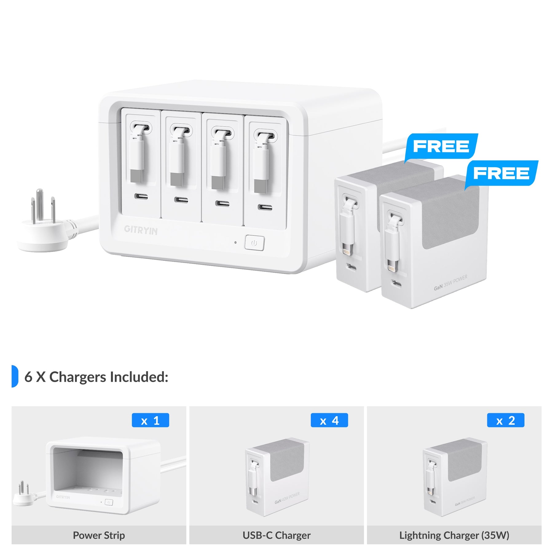 Gitryin Desktop Charging Station 12-in-1