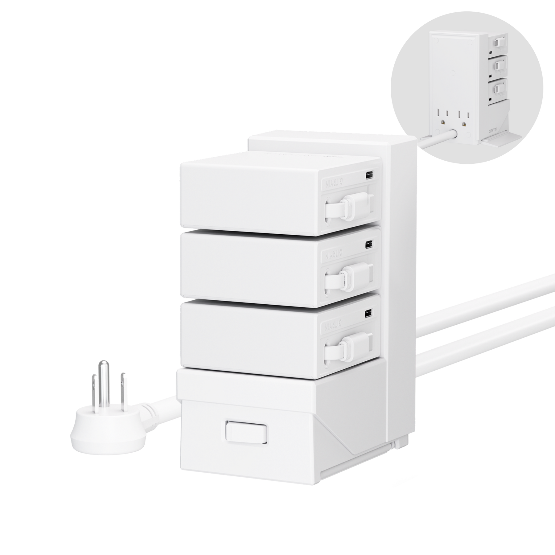 Gitryin ModDock 3 Tower Charging Station (65W Combo)
