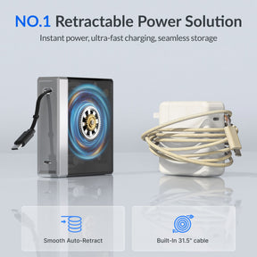 Gitryin Retractable 140W Fast Charger - USB-C Cable