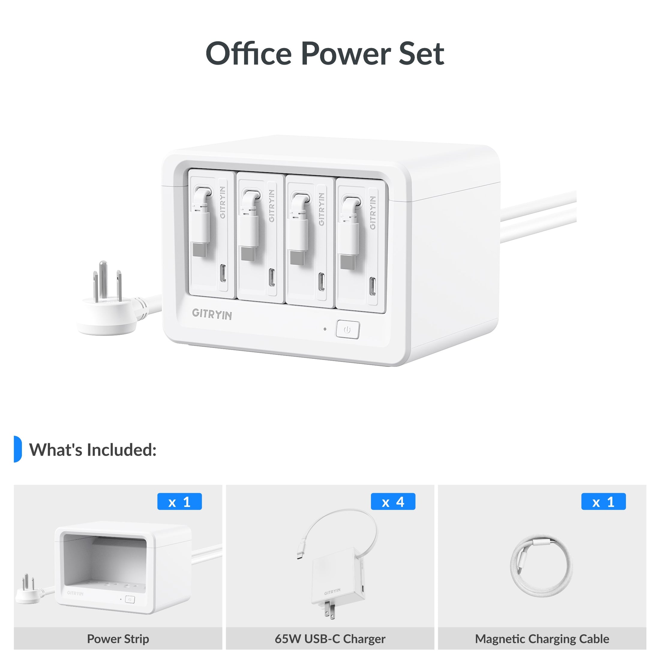 Gitryin Desktop Charging Station 12-in-1 (65W Combo) Features
