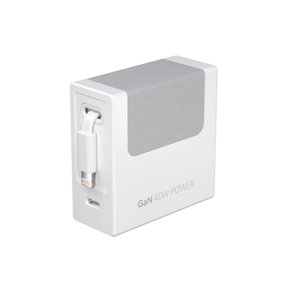Gitryin Retractable 40W Charger - Lightning Cable