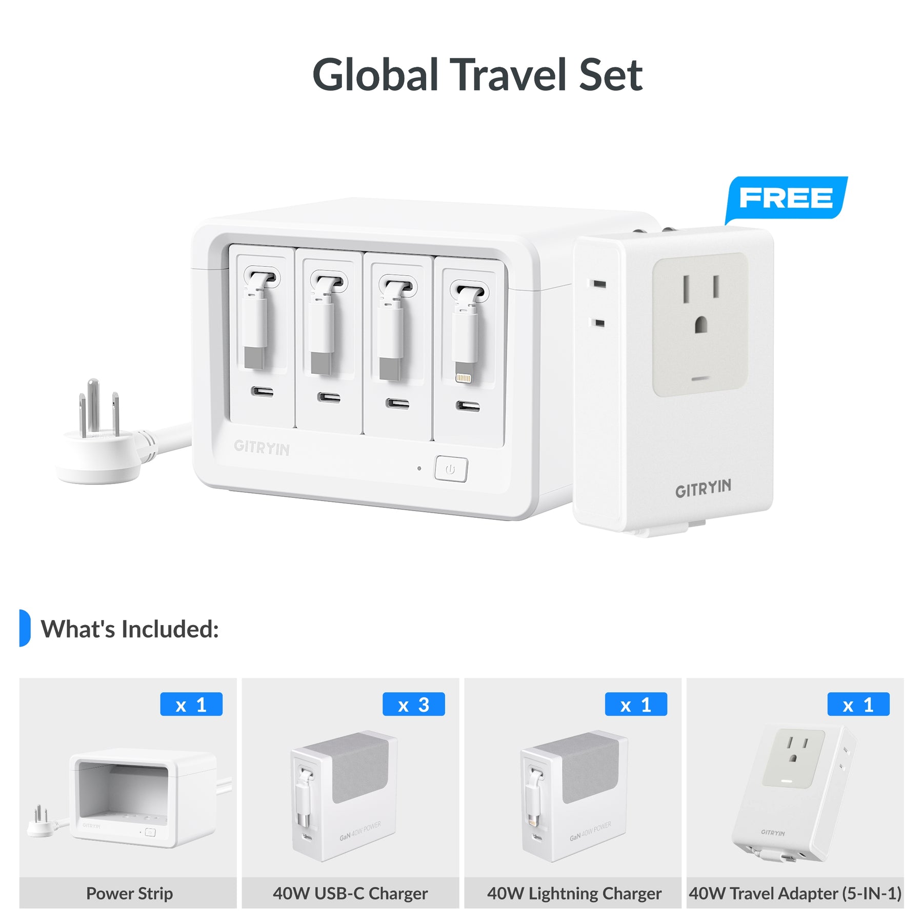 Gitryin Desktop Charging Station 12-in-1 (40W Combo)