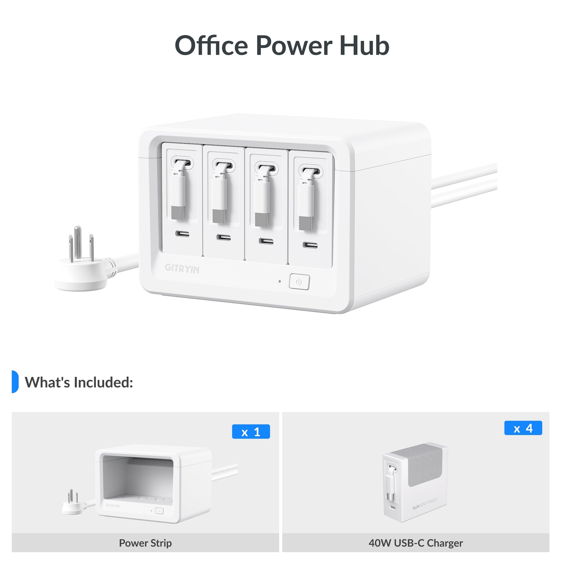 Gitryin Desktop Charging Station 12-in-1 (40W Combo)