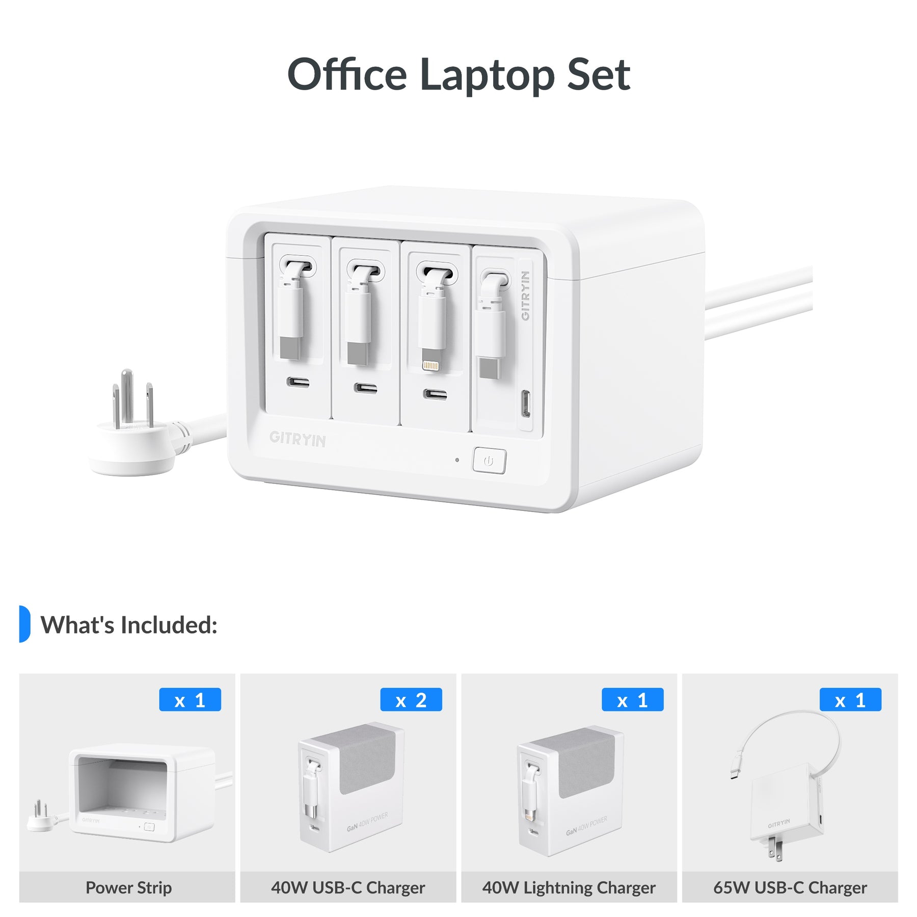 Gitryin Desktop Charging Station 12-in-1 (40W Combo)