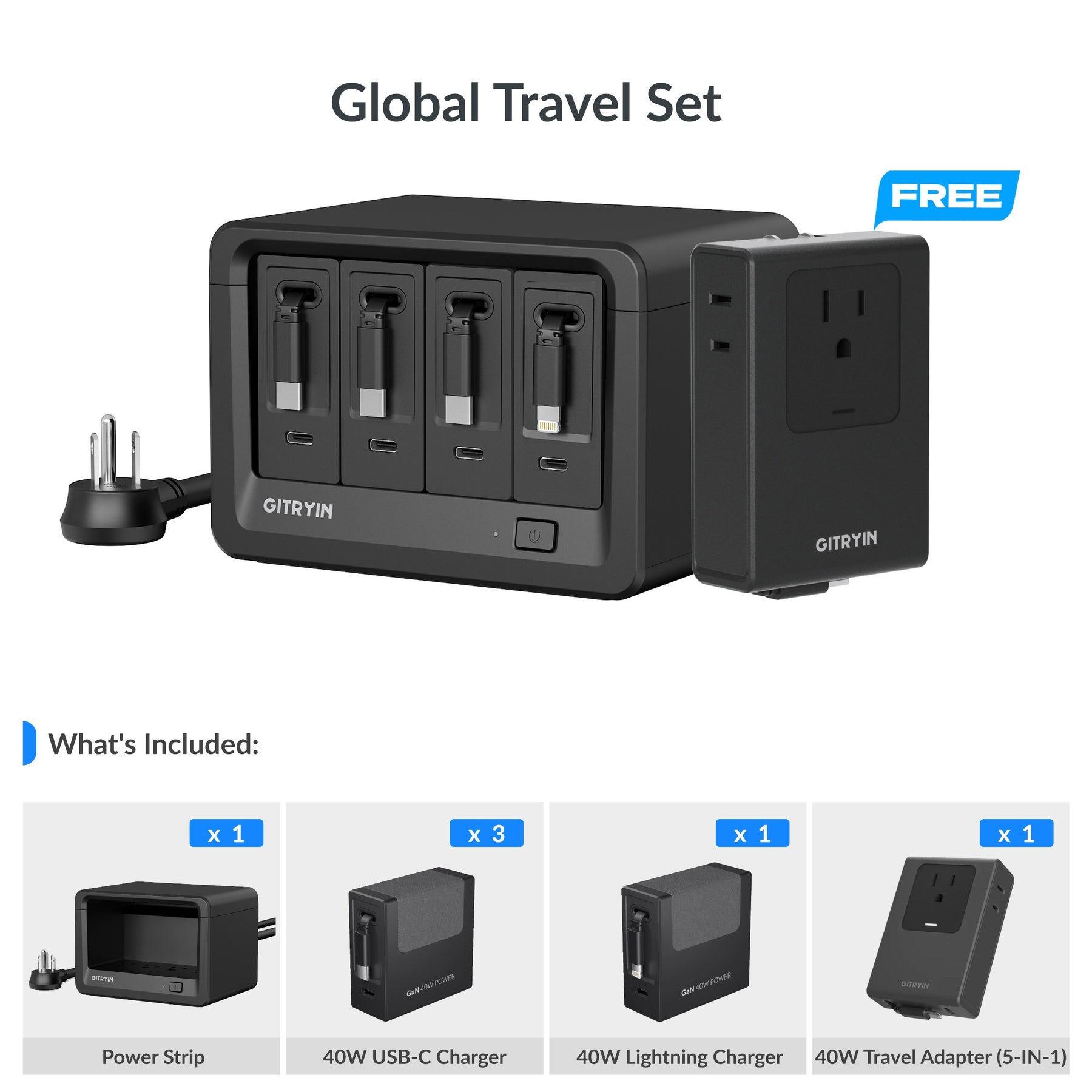 Gitryin Desktop Charging Station 12-in-1 (40W Combo)