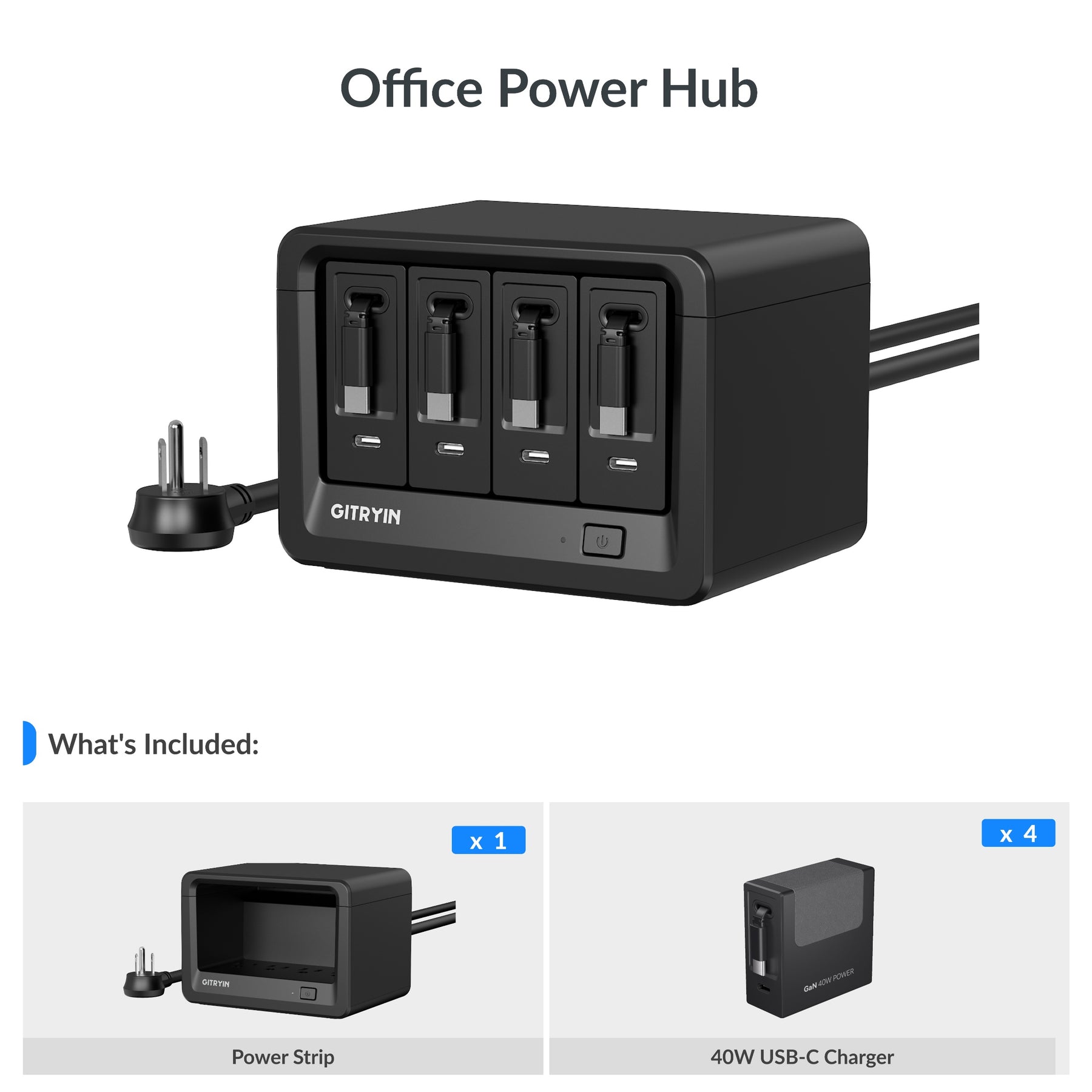 Gitryin Desktop Charging Station 12-in-1 (40W Combo)