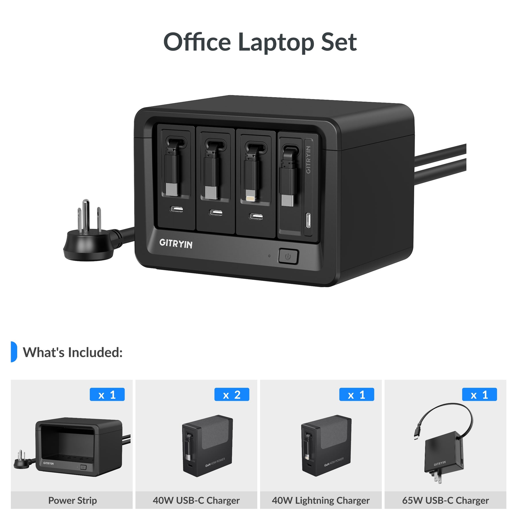Gitryin Desktop Charging Station 12-in-1 (40W Combo)