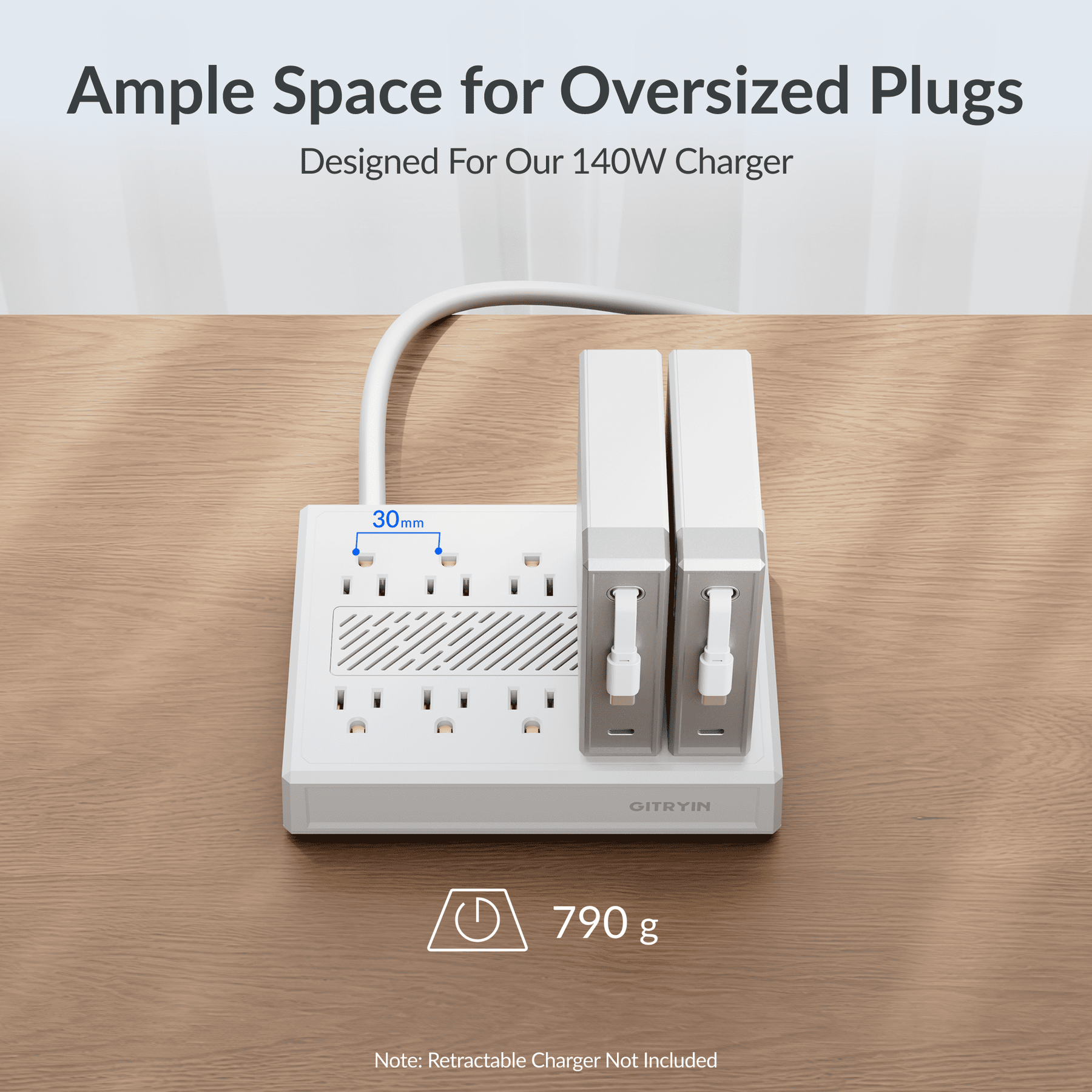 Gitryin 10-Outlet Smart Cooling Power Strip
